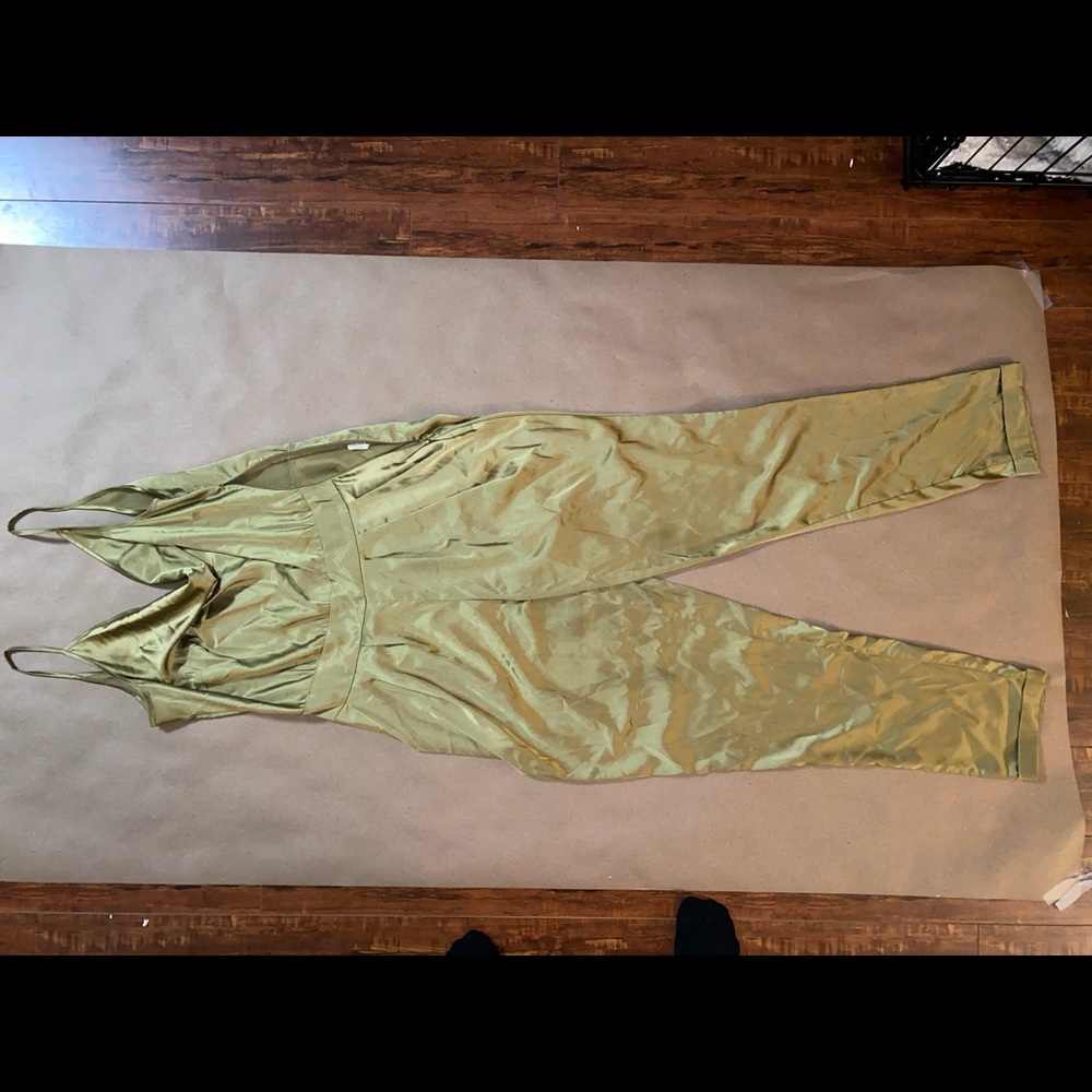 Fashion Nova silk jumpsuit